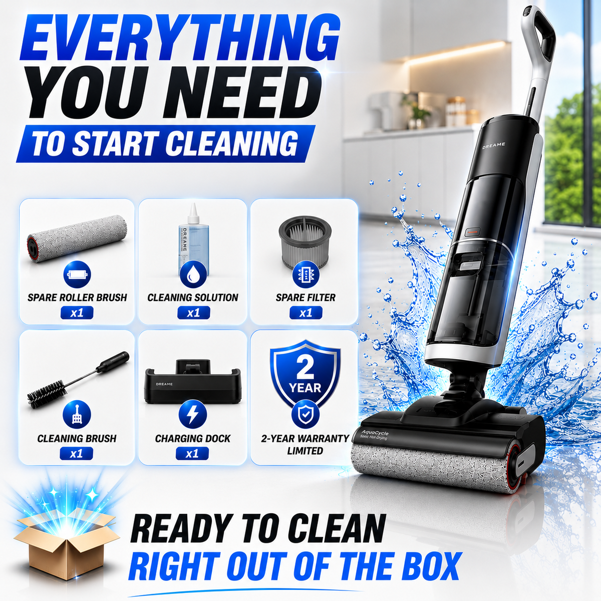 VACORA H14 Series Pro FlexReach Vacuum Mop
