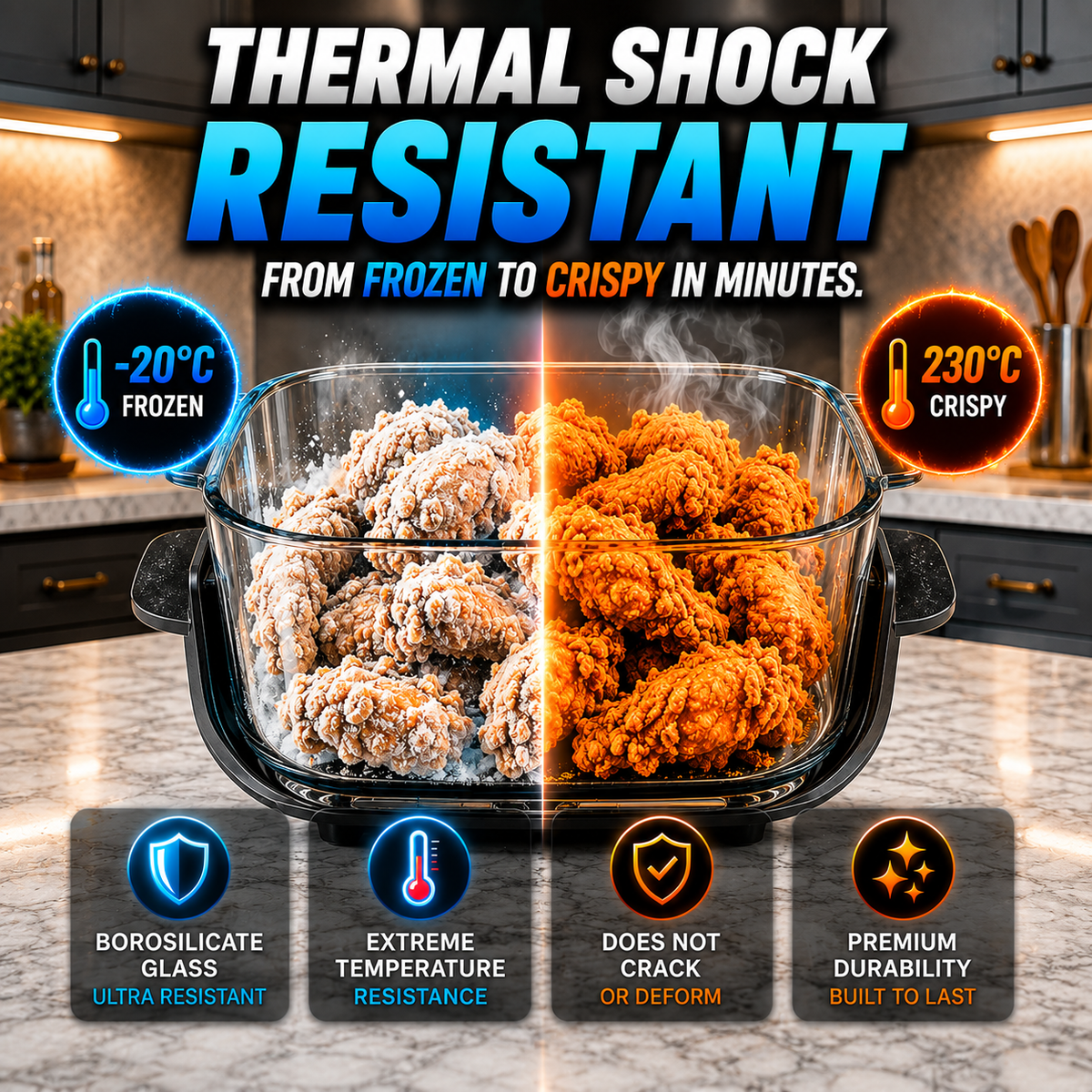 Vacora Crispi Pro 6-in-1 Air Fryer