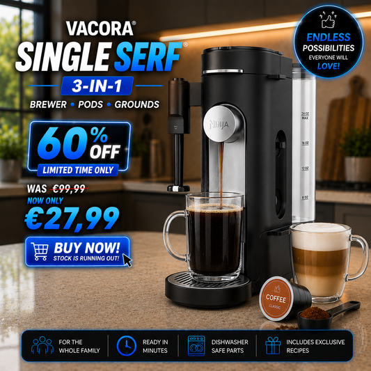 Vacora Single-Serve Coffee Maker Black