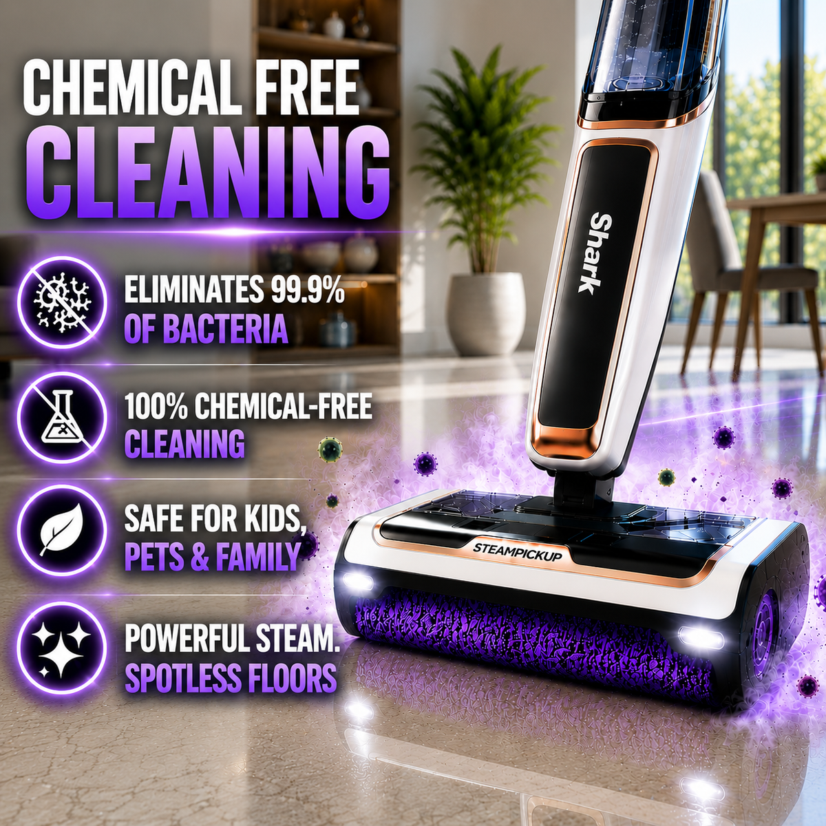 Vacora SteamSweep Pro 3-in-1 Floor Cleaner