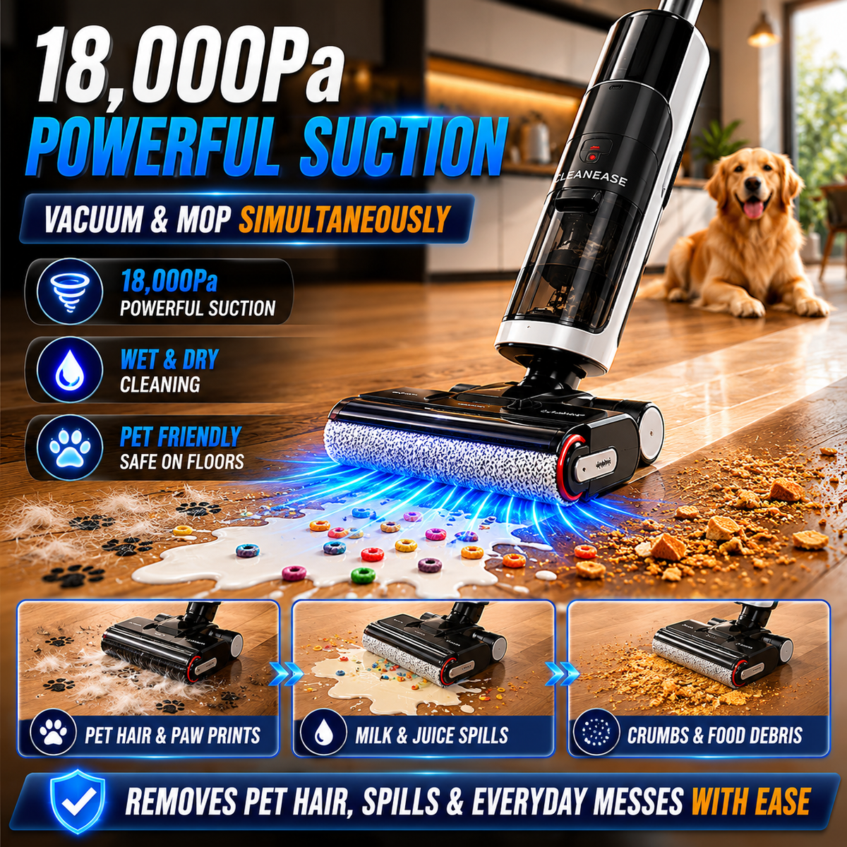 VACORA H14 Series Pro FlexReach Vacuum Mop