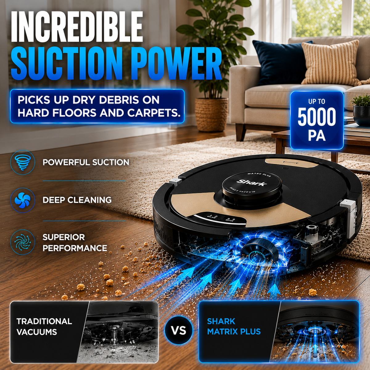 Vacora Matrix Plus 2-In-1 Robot