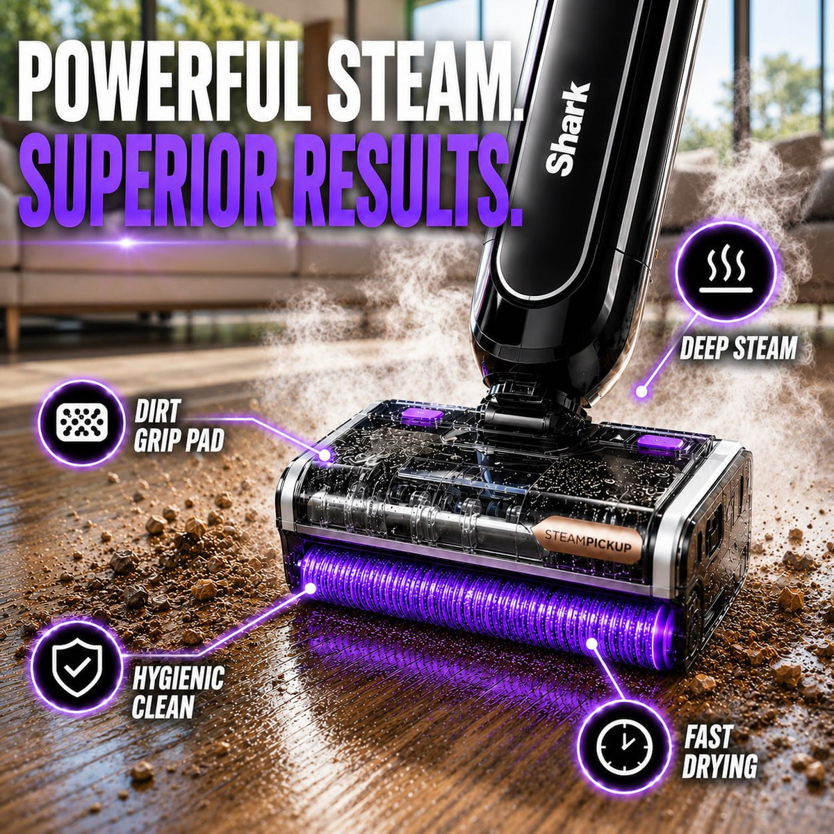 Vacora SteamSweep Pro 3-in-1 Floor Cleaner