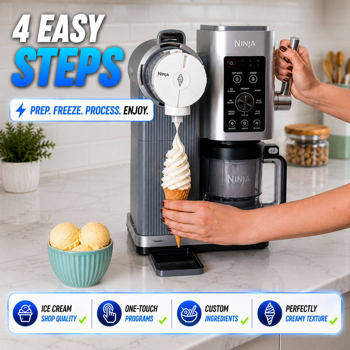 Vacora Creami Scoop & Swirl