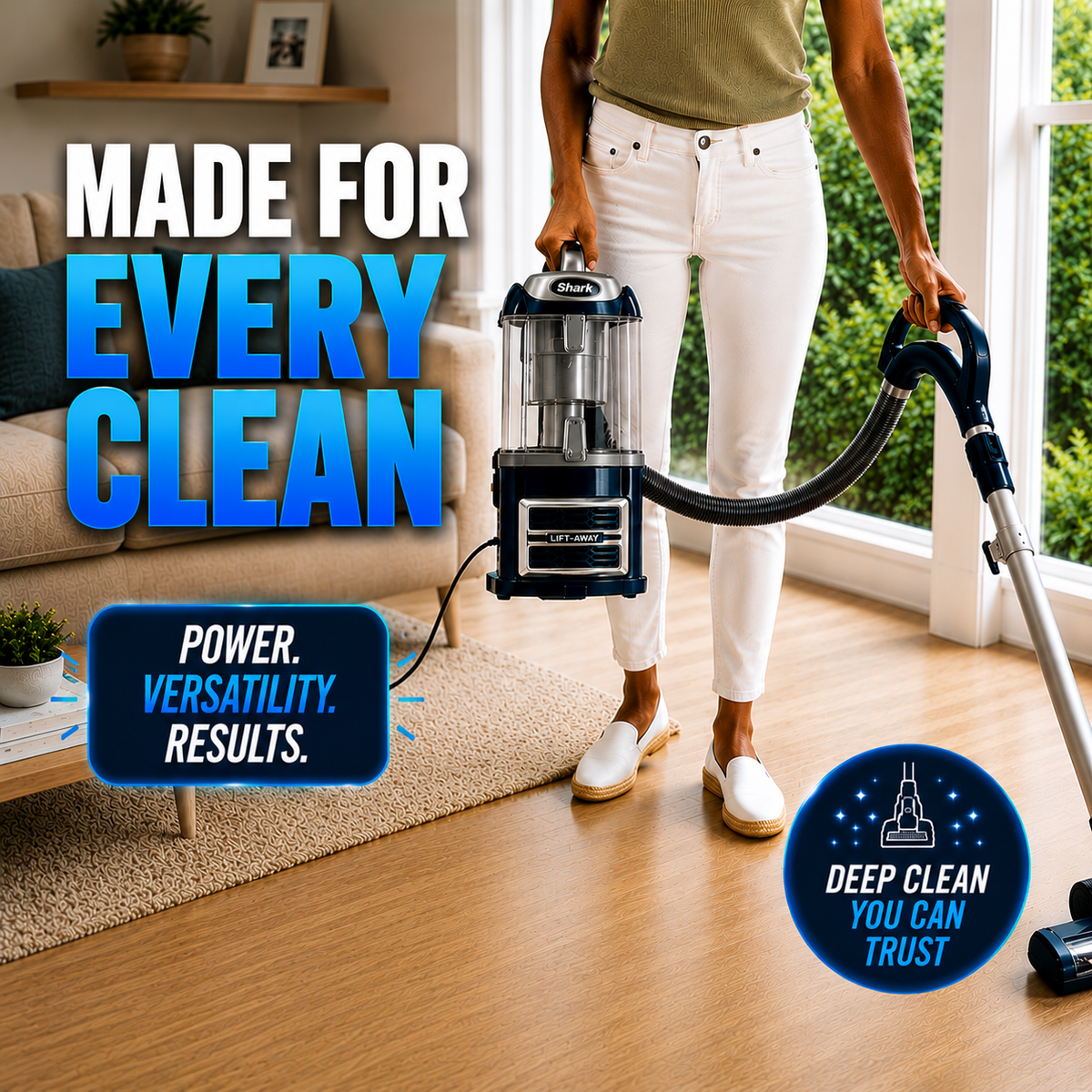 Vacora Lift-Away Deluxe Upright Vacuum