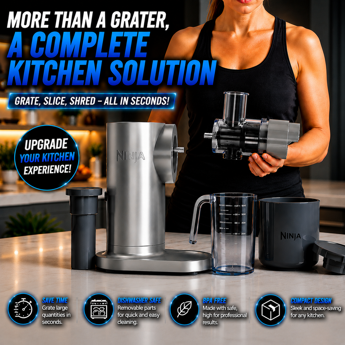Vacora NeverClog 3-in-1 Juicer