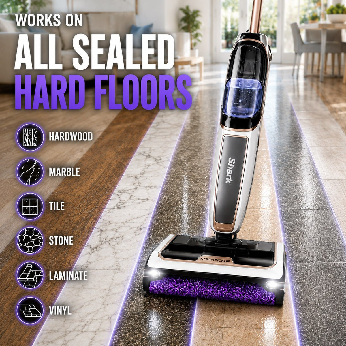 Vacora SteamSweep Pro 3-in-1 Floor Cleaner